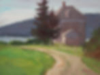 Road to Hudson House - 12" x 16" - Oil