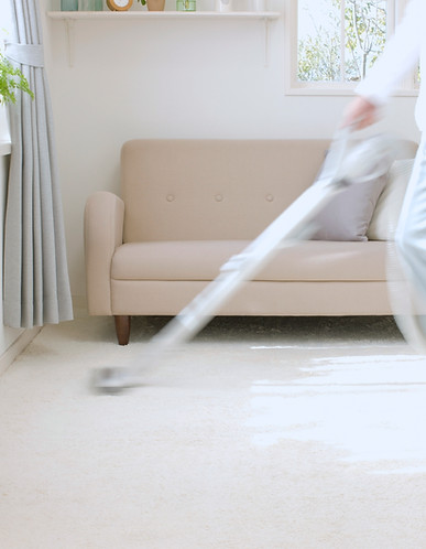 Man Vacuuming