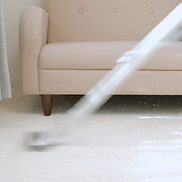 Man Vacuuming