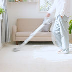 Man Vacuuming