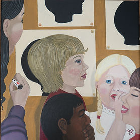 Strange and sometimes troubled memories painting Jack Greenwood art