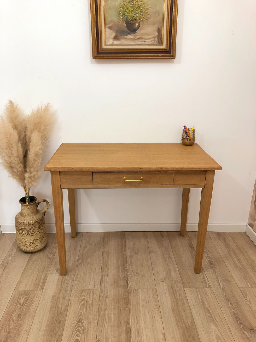 Miniature : Superbe bureau vintage, en chêne massif