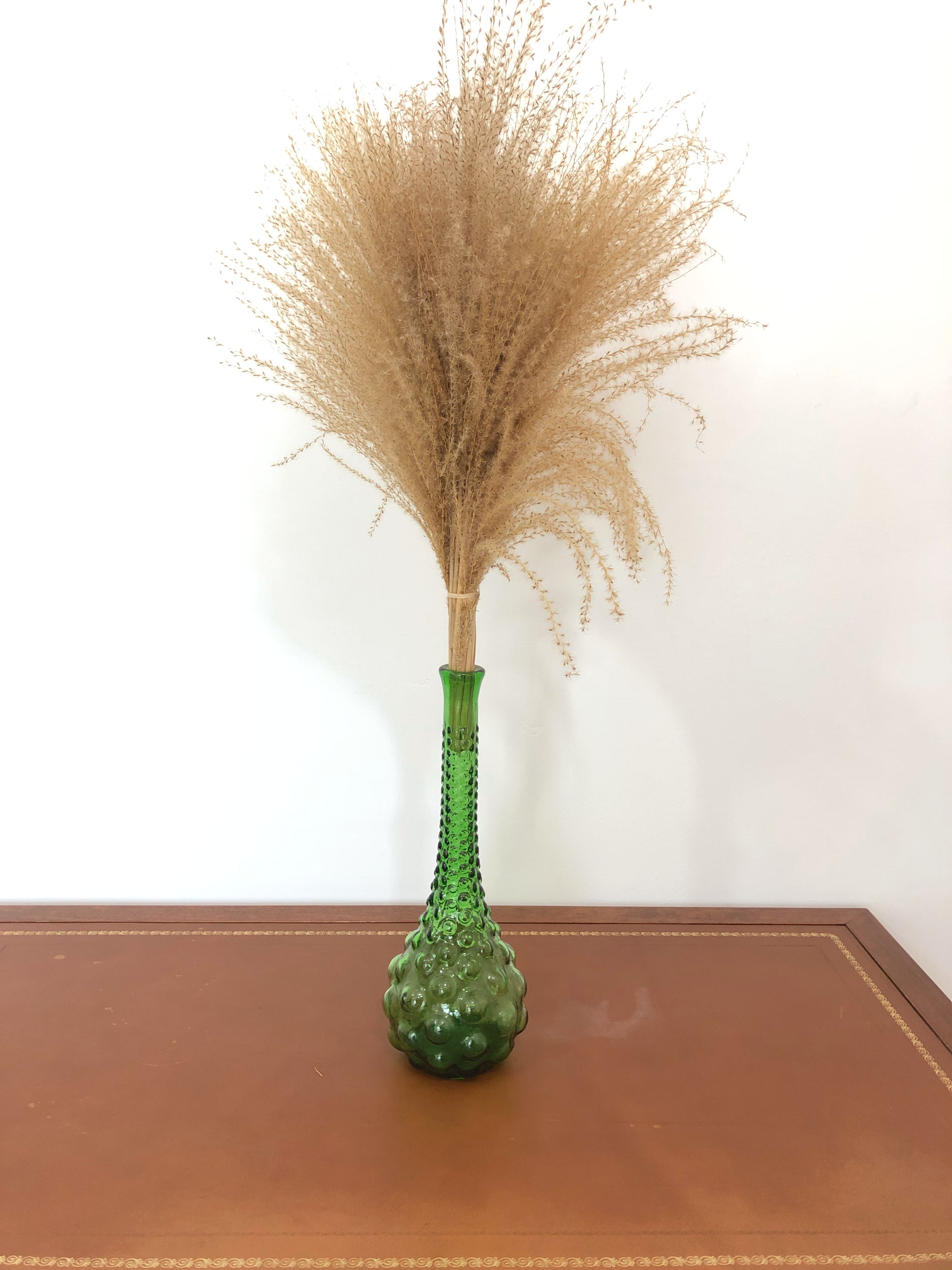 Carafe italienne en verre d'Empoli des années 50/60