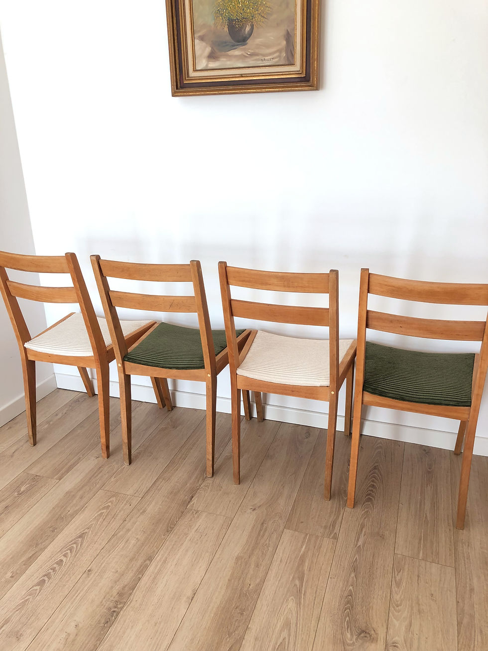Miniature : Ensemble de 4 chaises de salle à manger, des années 50/60