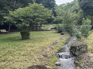  水のせせらぎに癒される「花島公園」