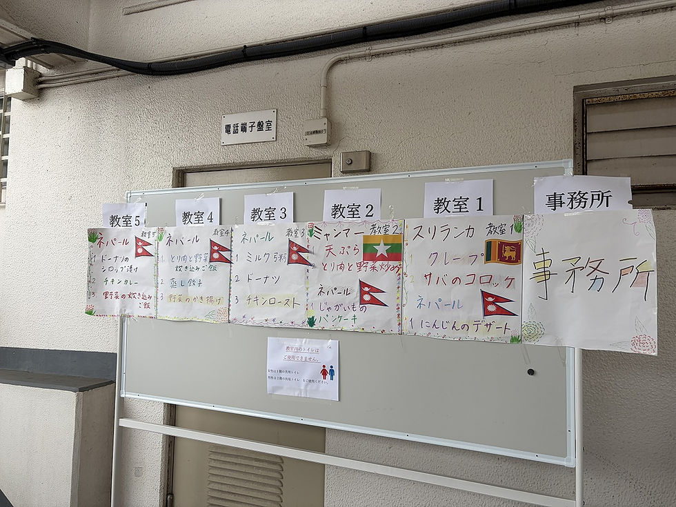 ネパールの学生が多いのでネパール料理が優勢でした。