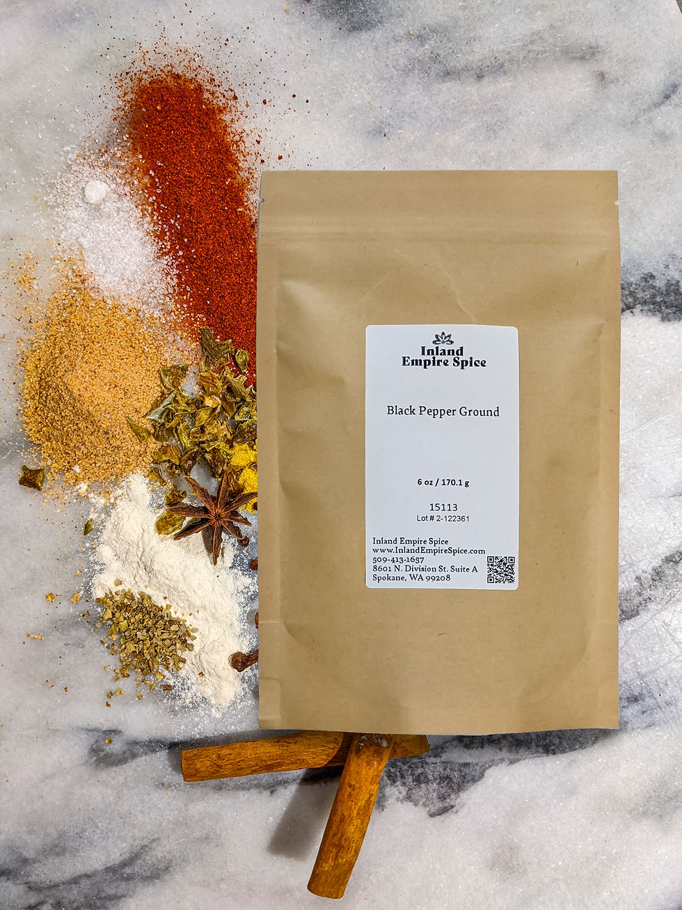 Thumbnail: Large Fine Ground Black Pepper front view