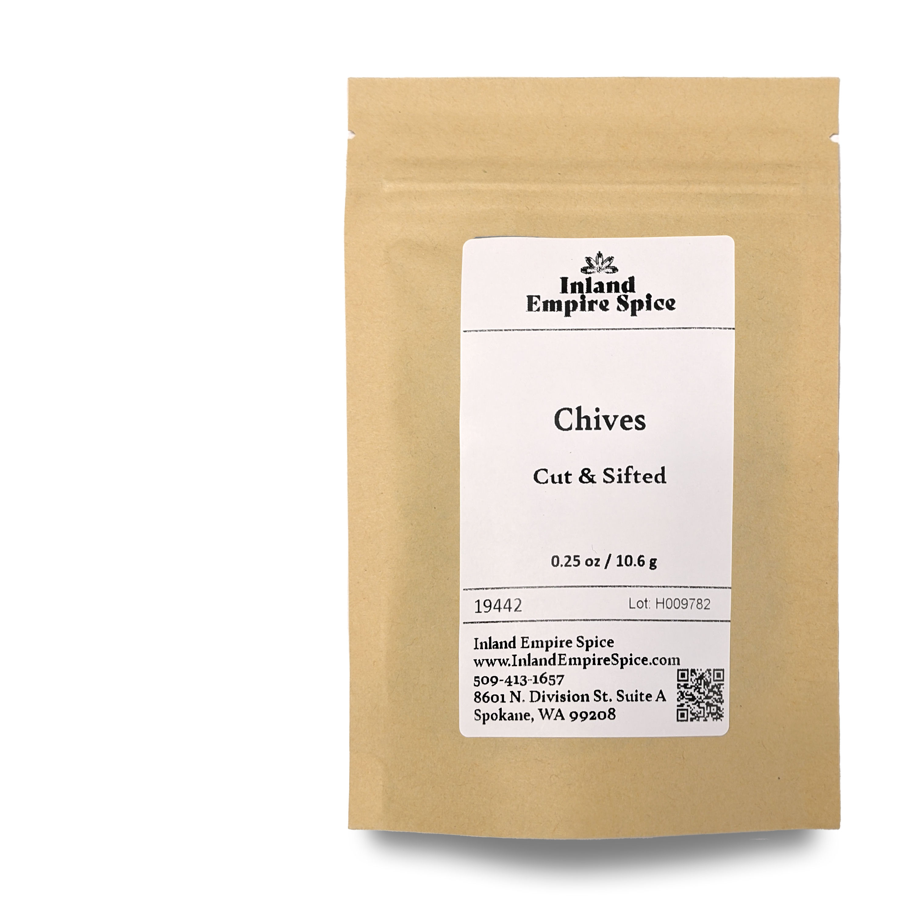 Chives, Dried front view