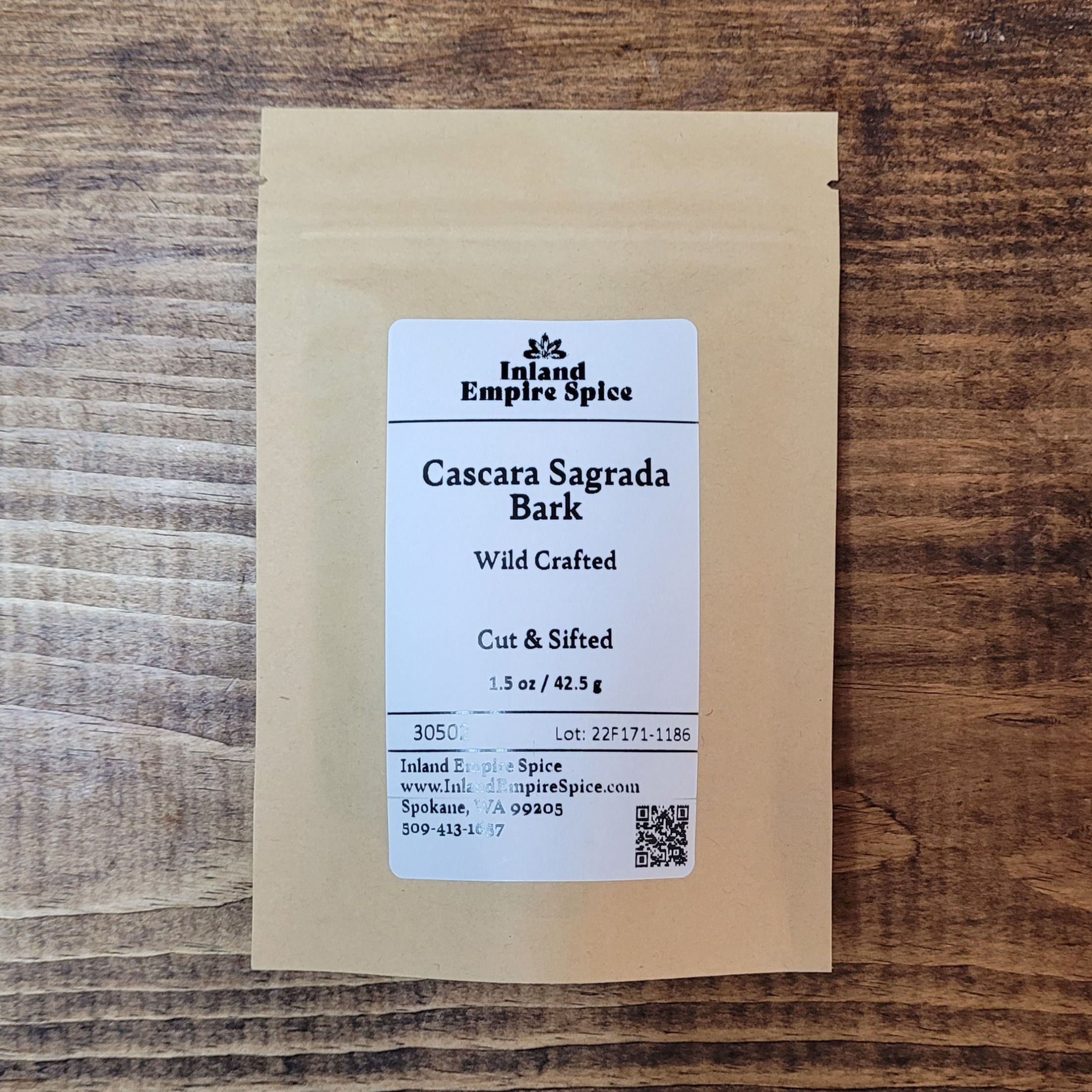 Cascara Sagrada Bark front view