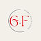 G&F Home Solutions Logo. Circular logo with G&F letter in Red