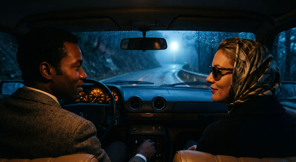 Couple driving through the White Mountains before a UFO encounter