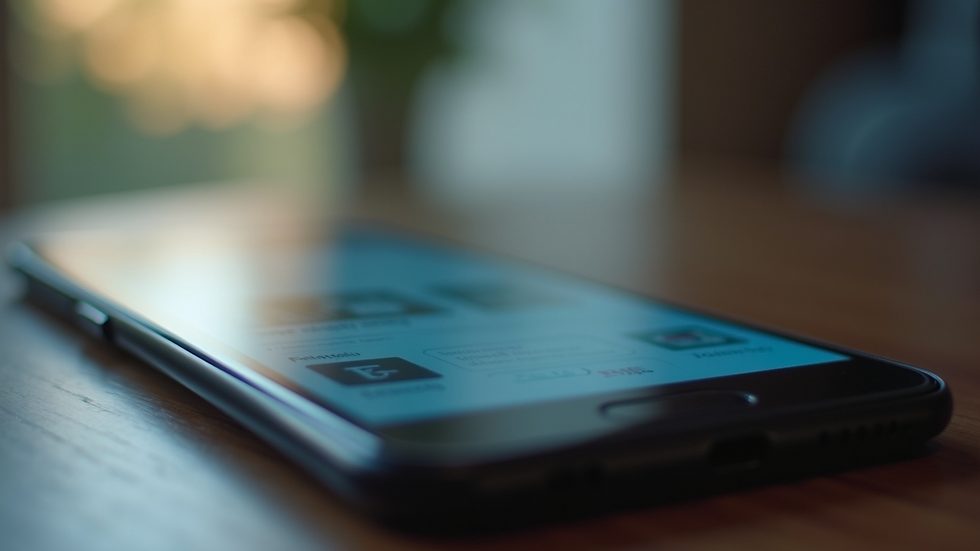 Close-up of a smartphone displaying a mobile-responsive website design
