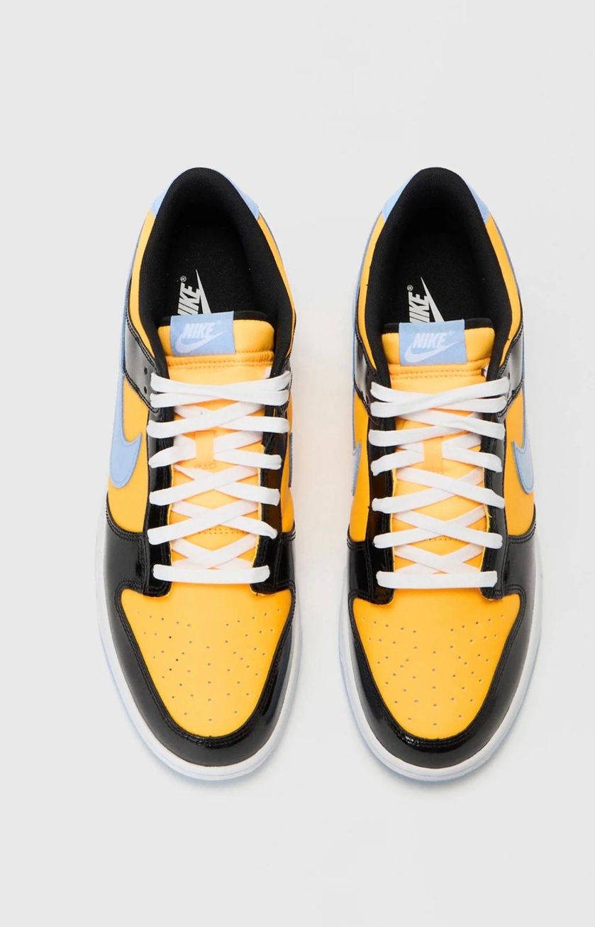 Nike Dunk Low Retro SE Black / Aluminum - Laser Orange pair