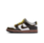 Nike Dunk Low SE (GS) White / Bright Citron - Black side