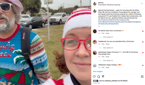 Jebshred HoHoHo Cocoa Surfing Santas