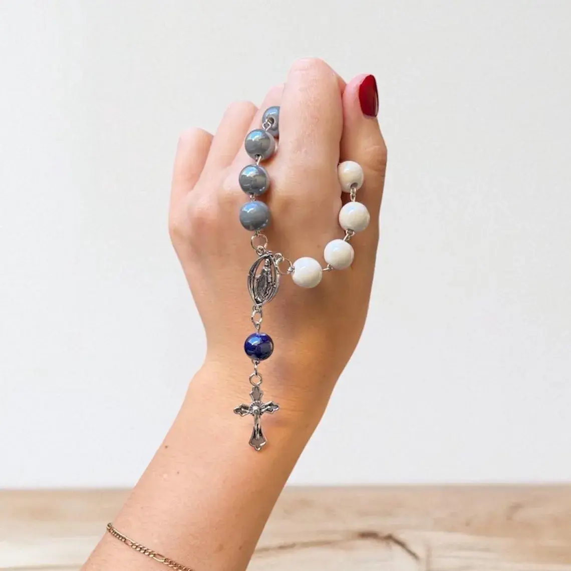 Star of the Sea Mini Rosary - Handmade in Italy