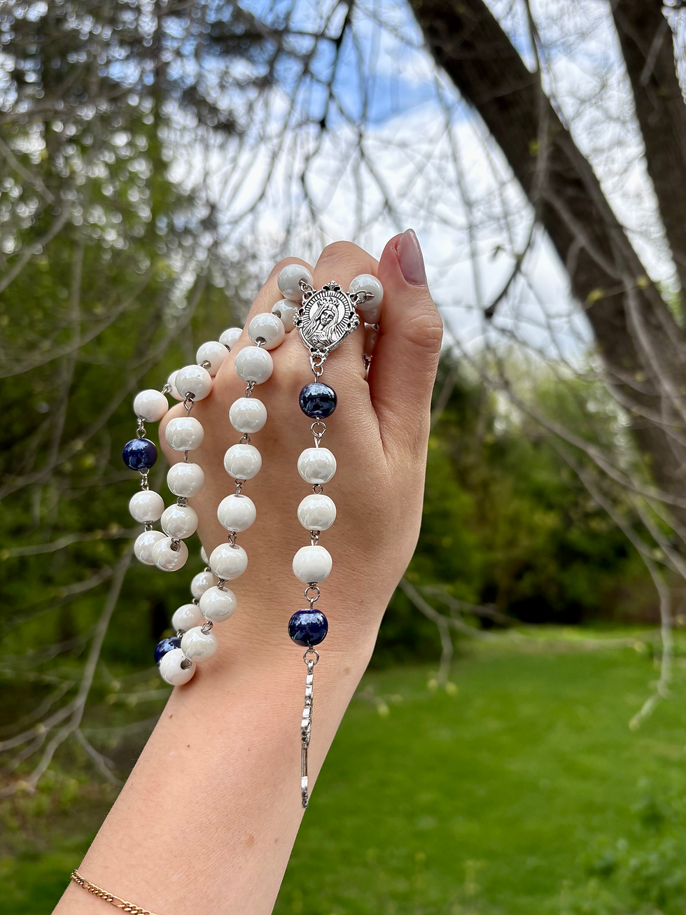 Thumbnail: Our Lady of Hope Rosary - Blessed by Pope Leo XIV, Handmade in Italy
