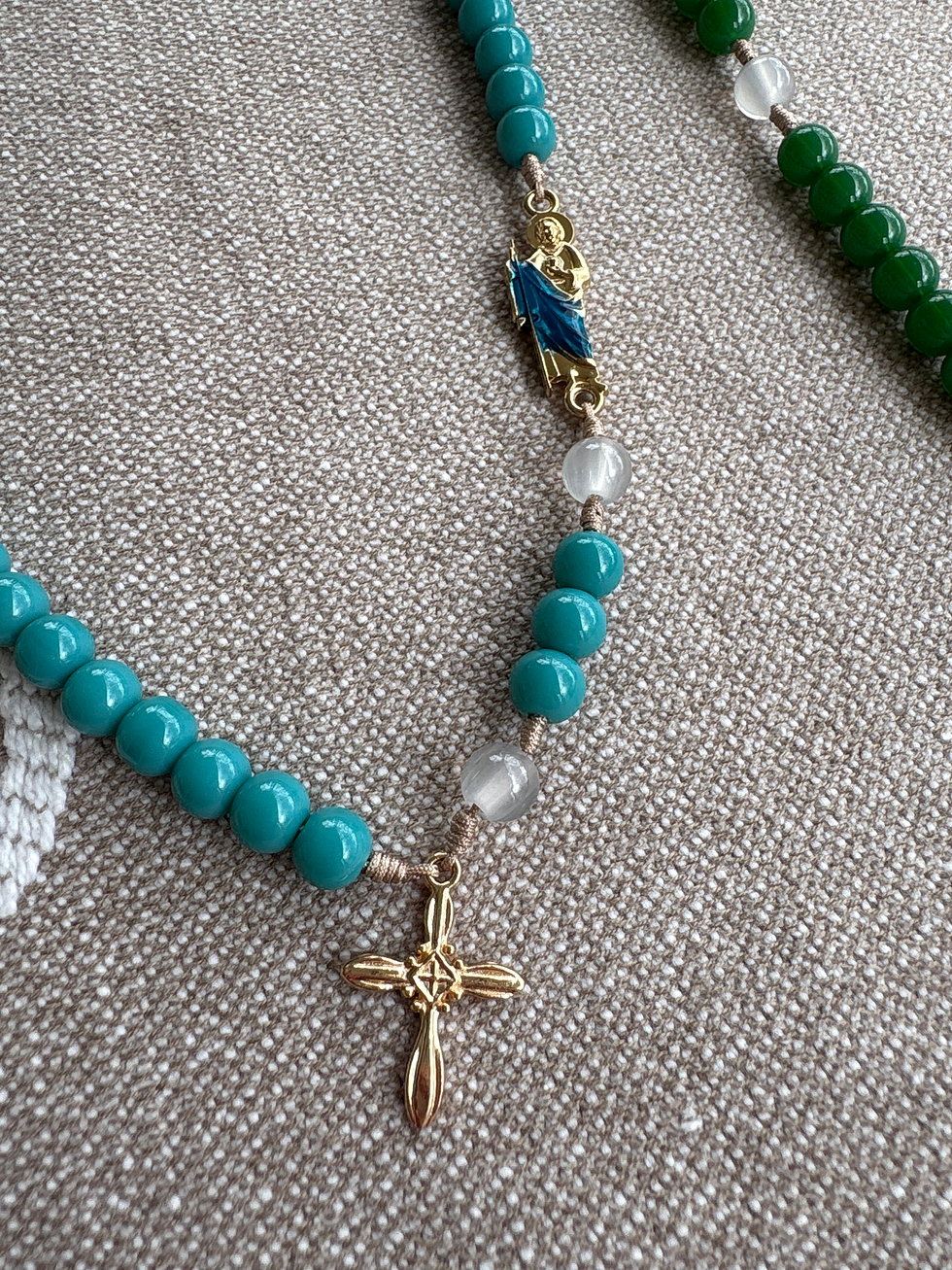 Thumbnail: Clement House Signature Infinity Loop Rosary - Blessed by Pope Leo XIV, Handmade