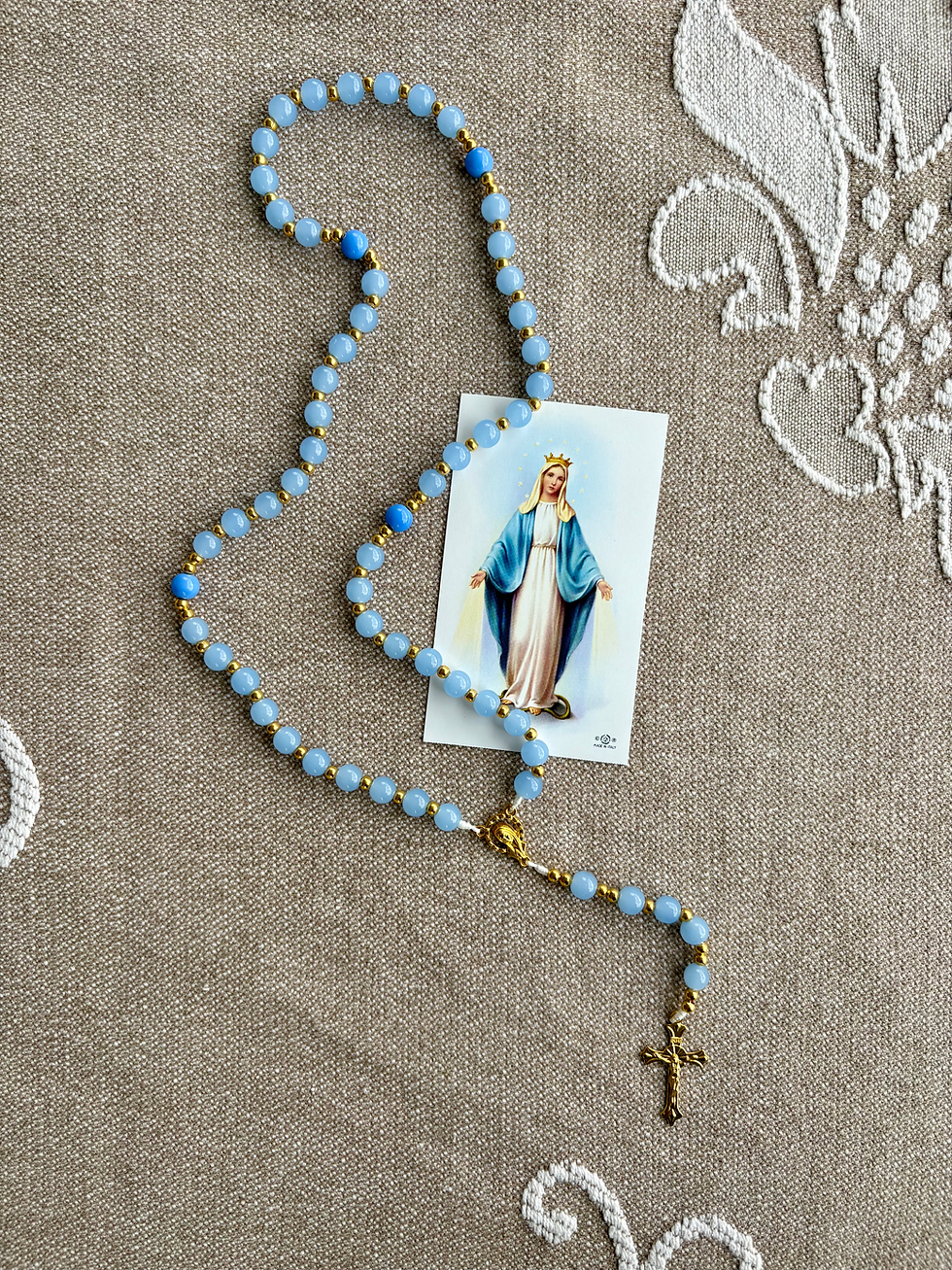 Thumbnail: Holy Mother Rosary - Blessed by Pope Leo XIV, Handmade in Italy