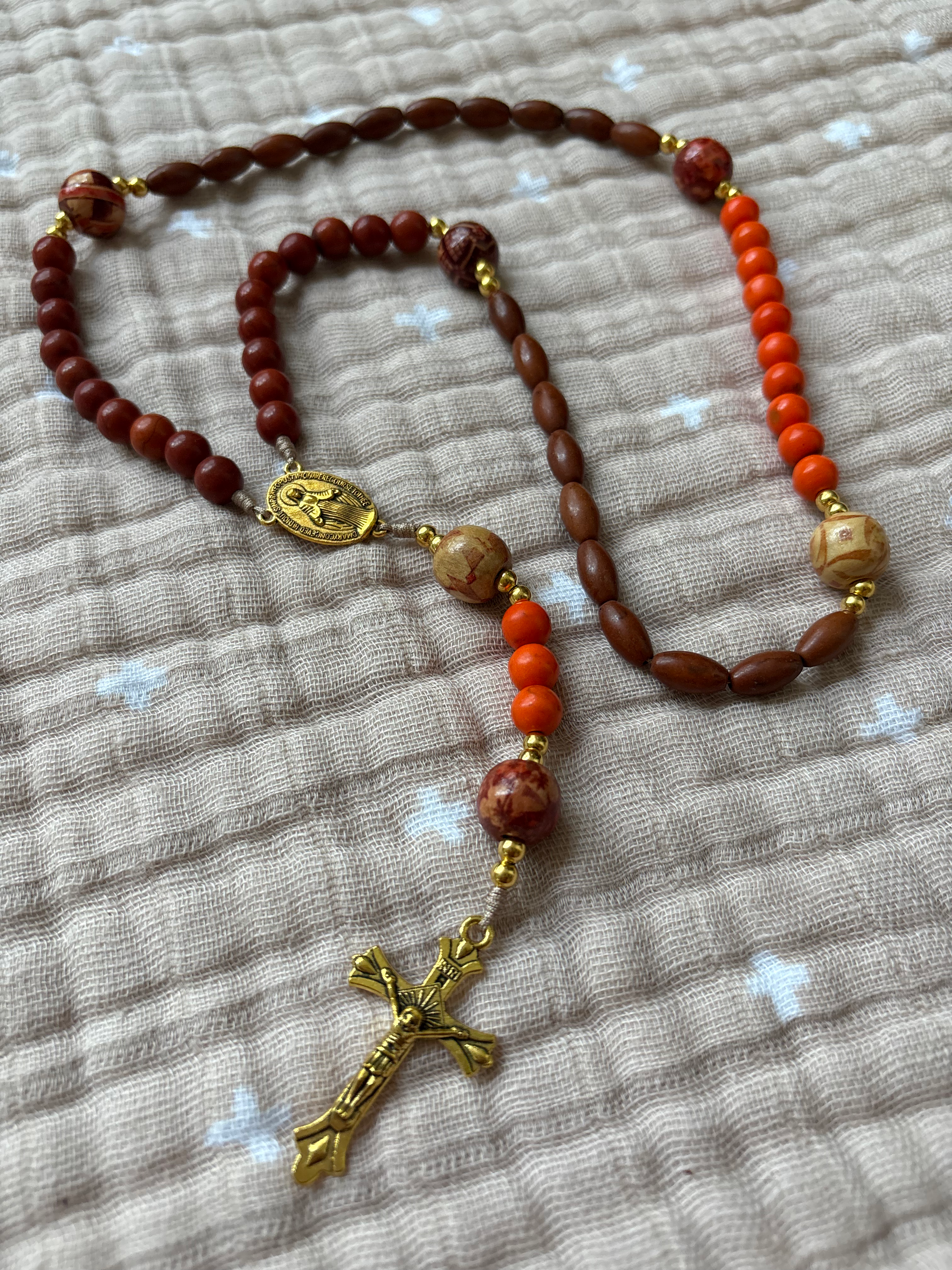 The Faith is a Journey Rosary - Blessed by Pope Leo XIV, Handmade in Italy