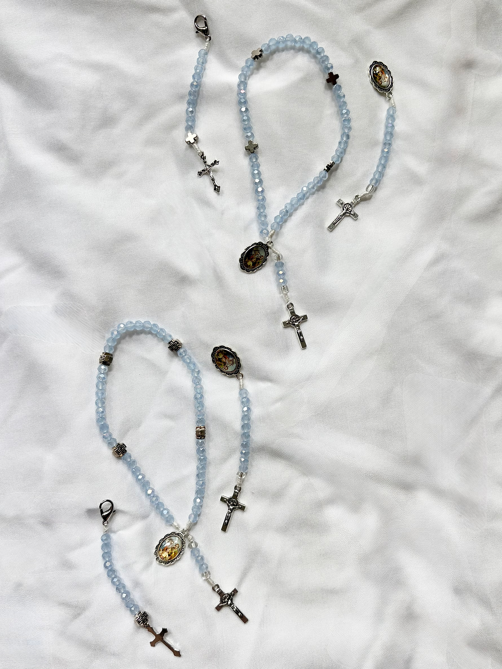 Thumbnail: The Holy Family Pocket Rosary Gift Set of 2 - Blessed by Pope Leo XIV