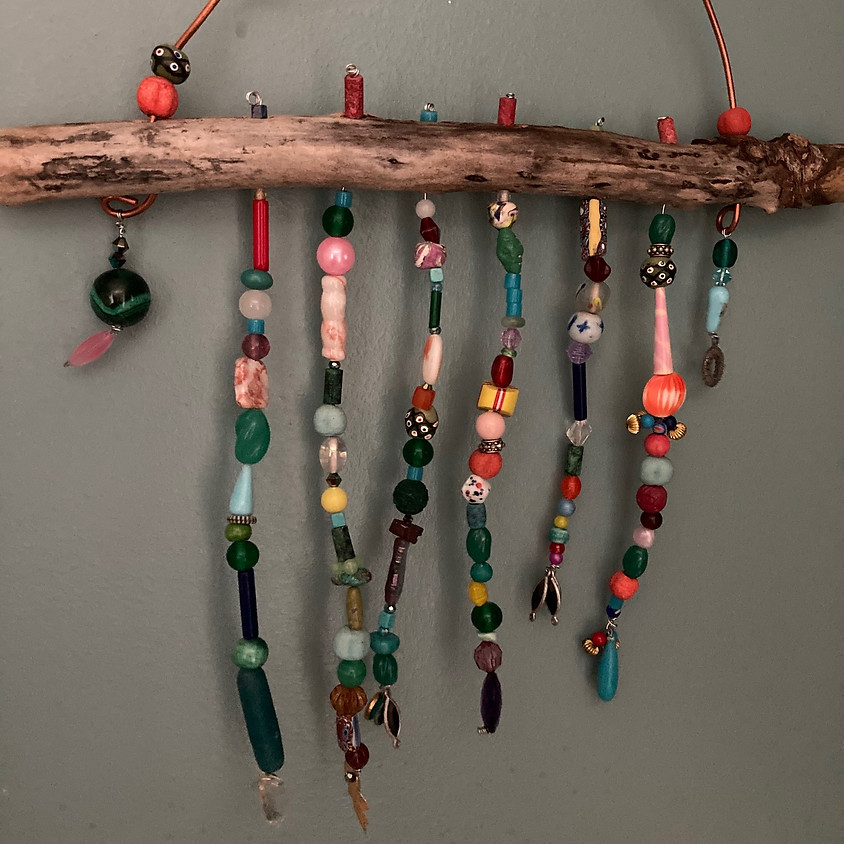 Driftwood Beaded Sun Catcher