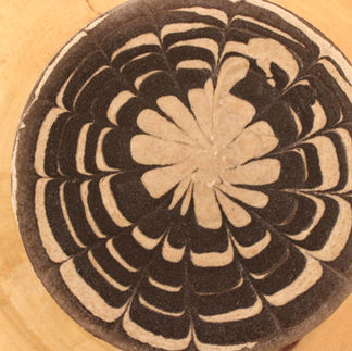 "Arachne's Treat" 3-Tier Raw Spiderweb Cheesecake (flavor: black chocolate + vanilla bean) (Vegan, GF, Refined Sugar Free, Naturally Colored, Raw)