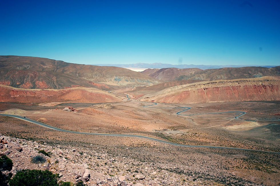 Camino al paso de Jama
