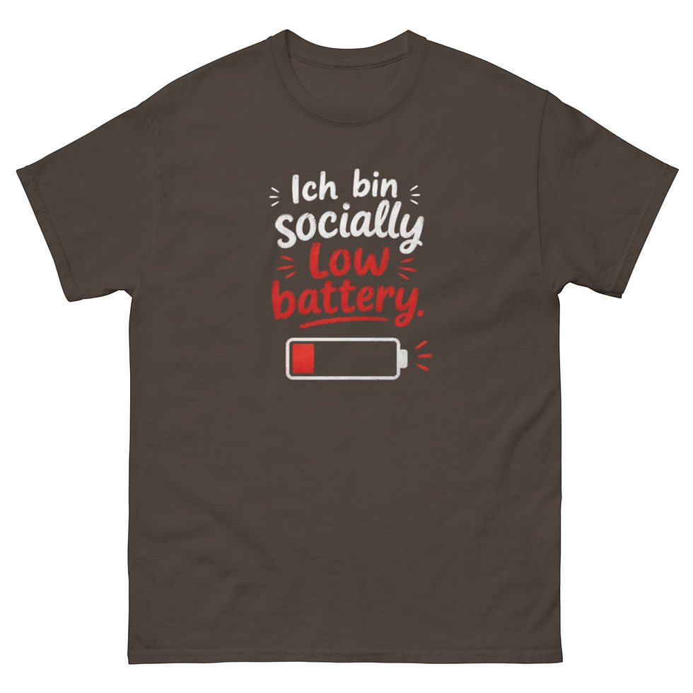 Miniaturbild: Ich bin Socially low Battery