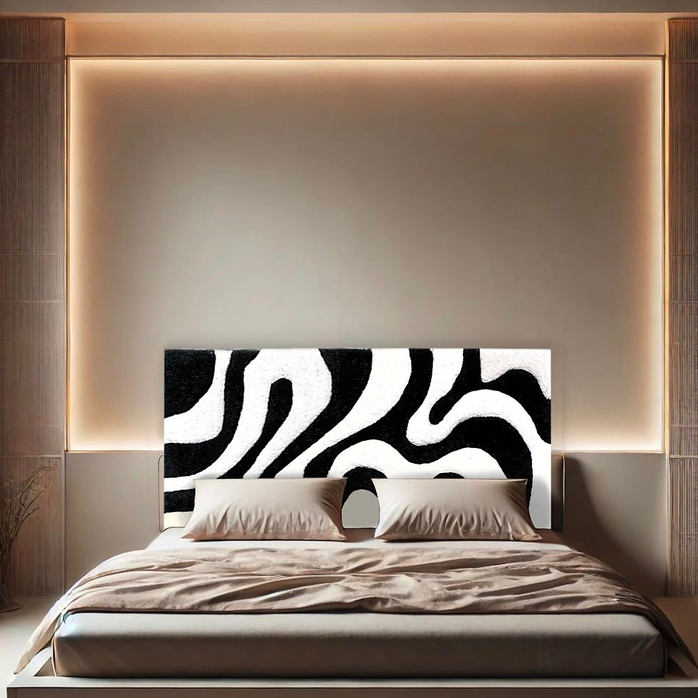 Miniatura: VELVET WAVE ~ Cabecero de cama hecho a mano