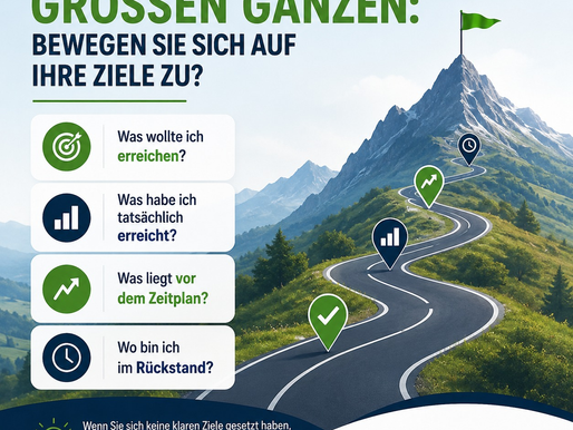 Überblick: Wo stehst du im Vergleich zu deinen Zielen