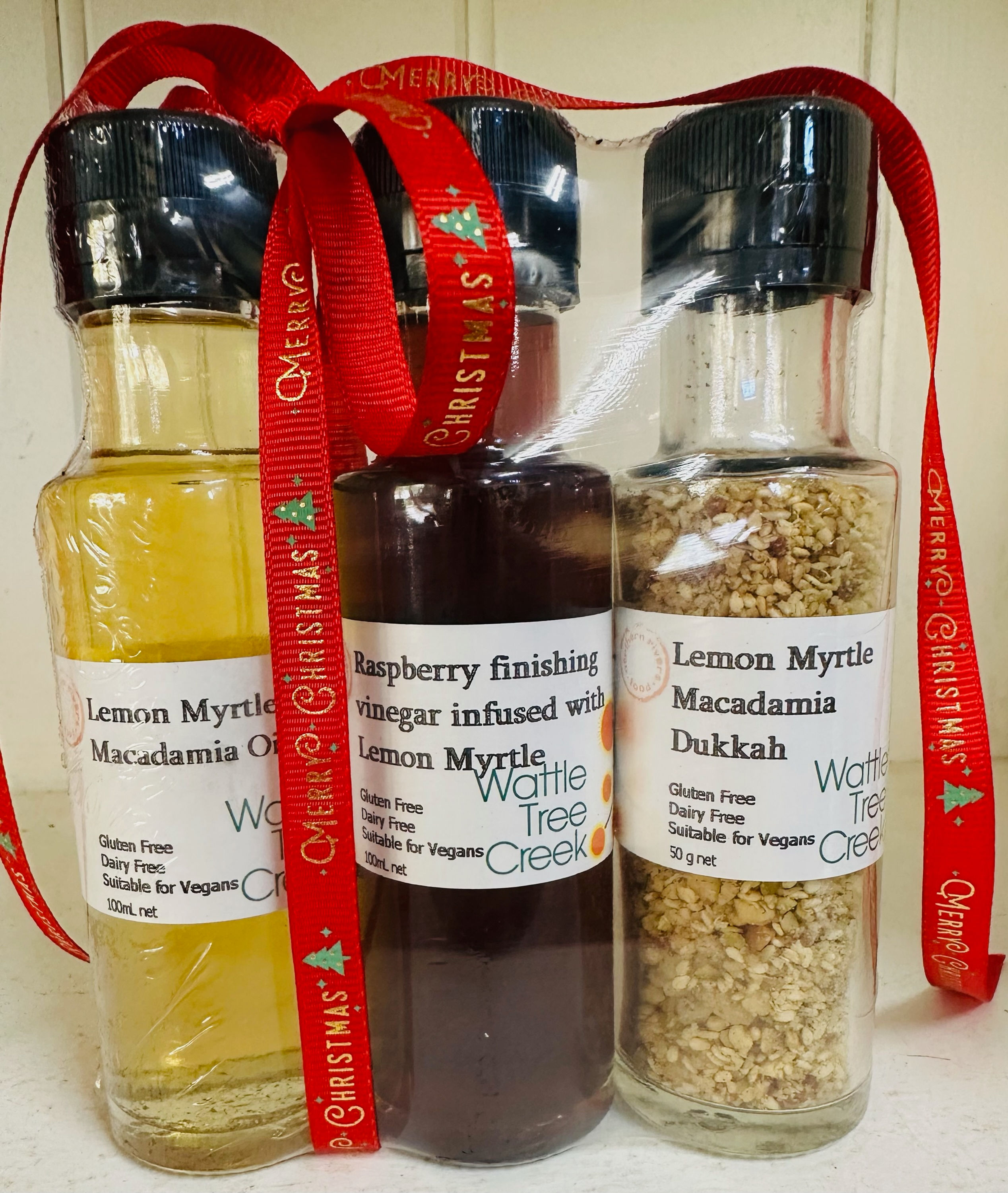 Lemon Myrtle Oil, Dukkah and Vinegar Set