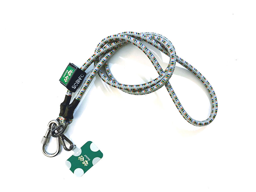 SCANFC bungee phone strap with phone tag (belief信念)