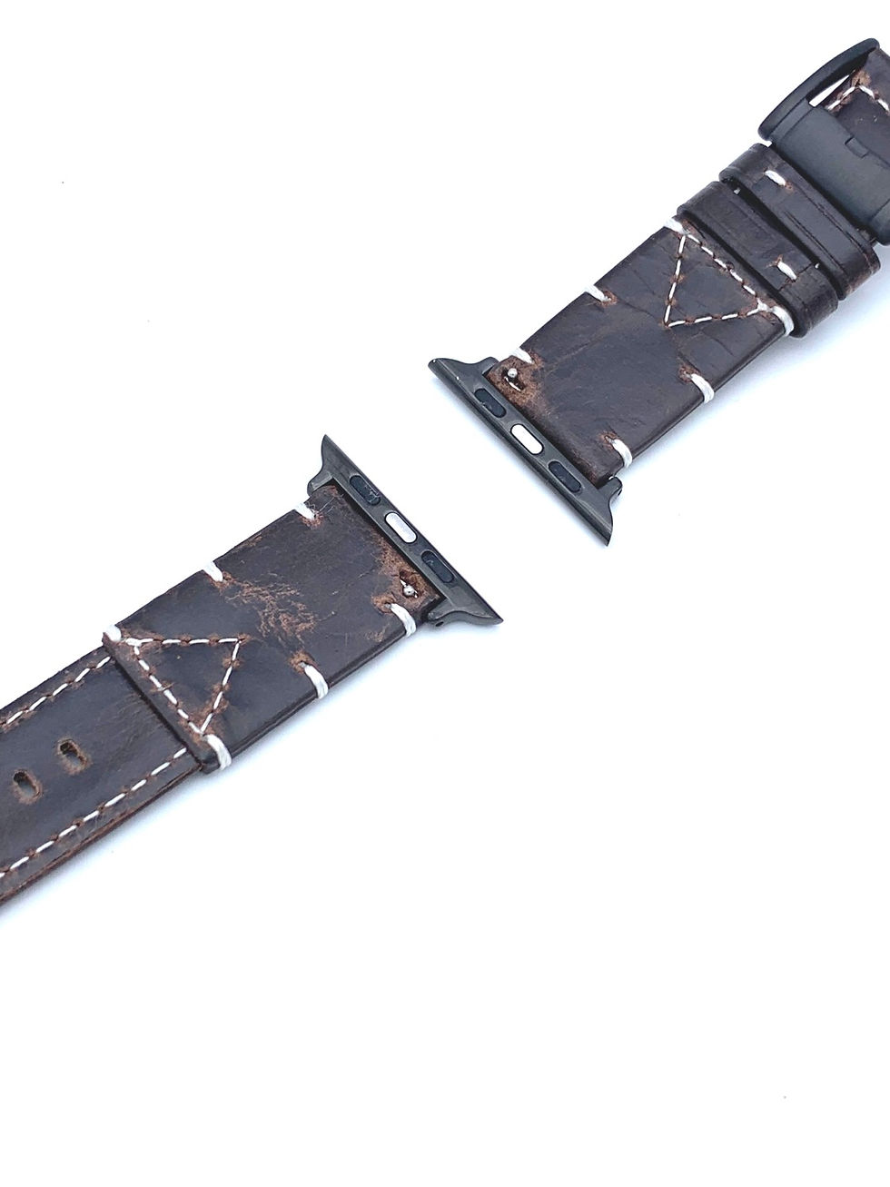 Thumbnail: Genuine Leather Apple Watch band - Dark brown 