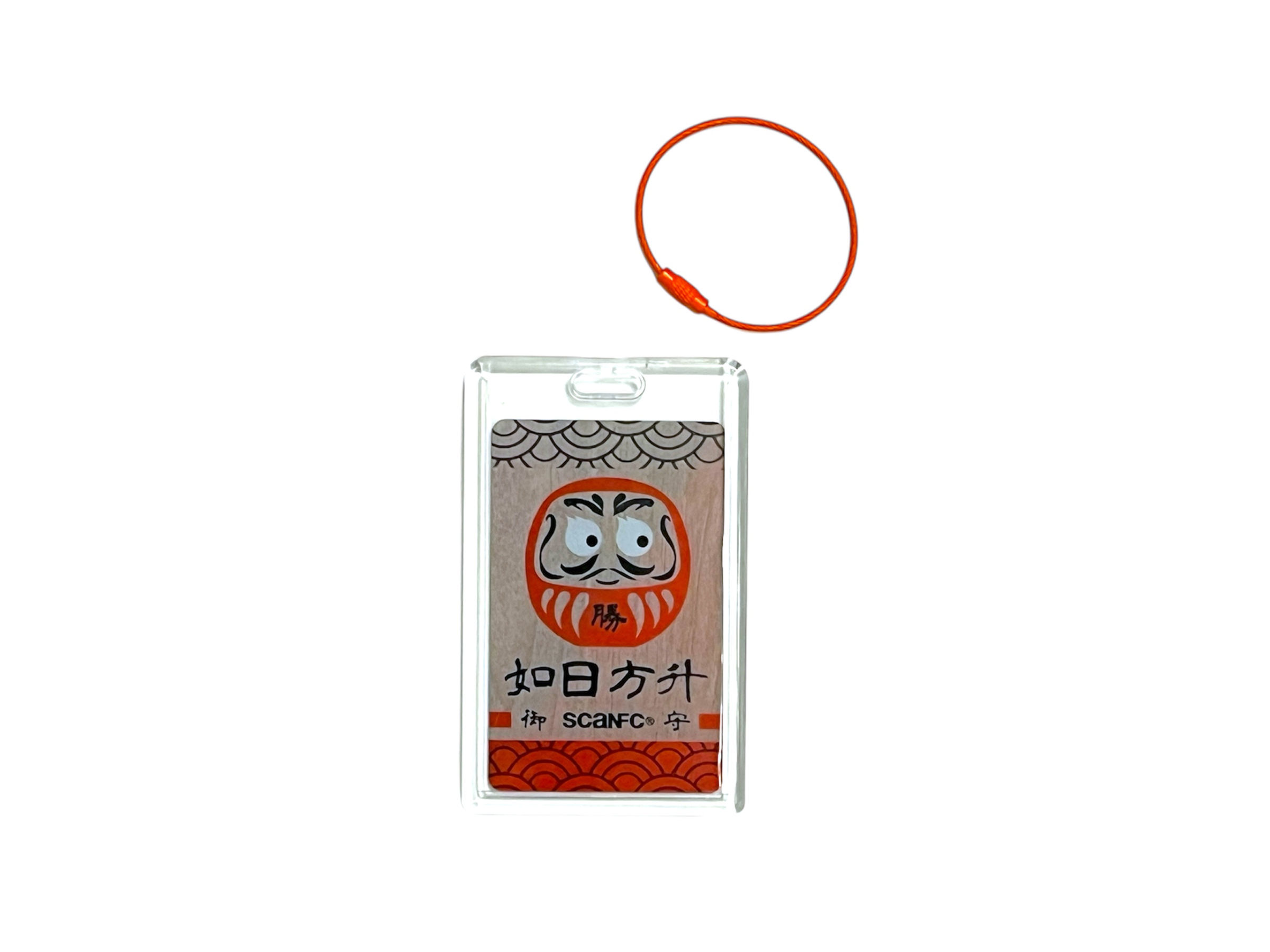 SCANFC Daruma御守 digital luggage tag (Red-如日方升)