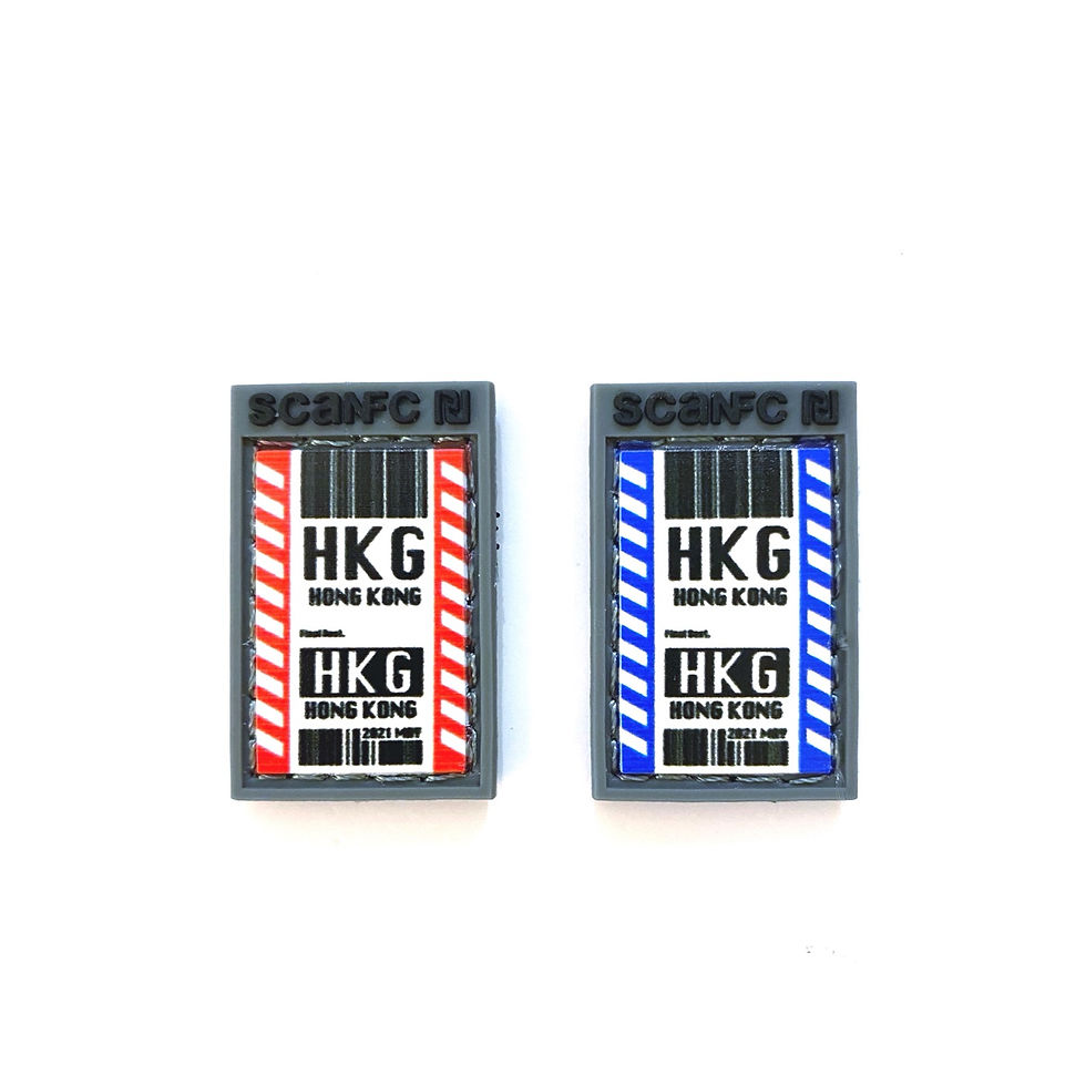 Thumbnail: SCANFC bungee mobile strap with phone tag(HKG special edition)