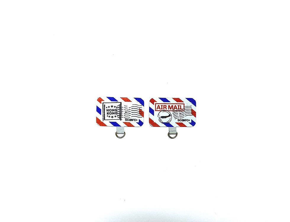 Thumbnail: SCANFC bungee wrist strap with phone tag (Air Mail)