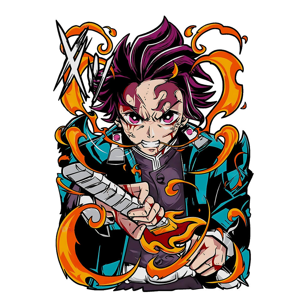 Tanjiro Kamado Cloth Sticker