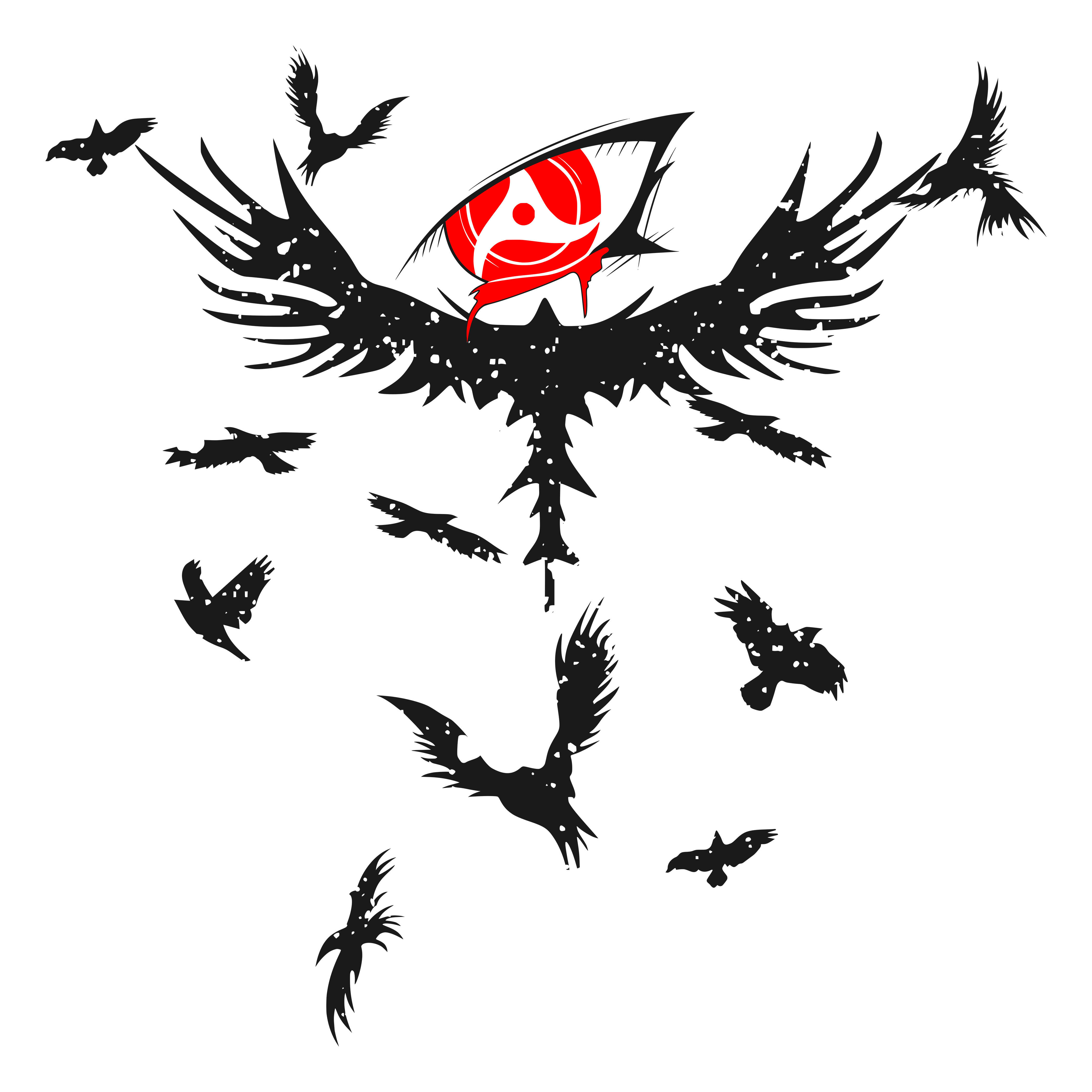 Eye Crow Cloth Sticker