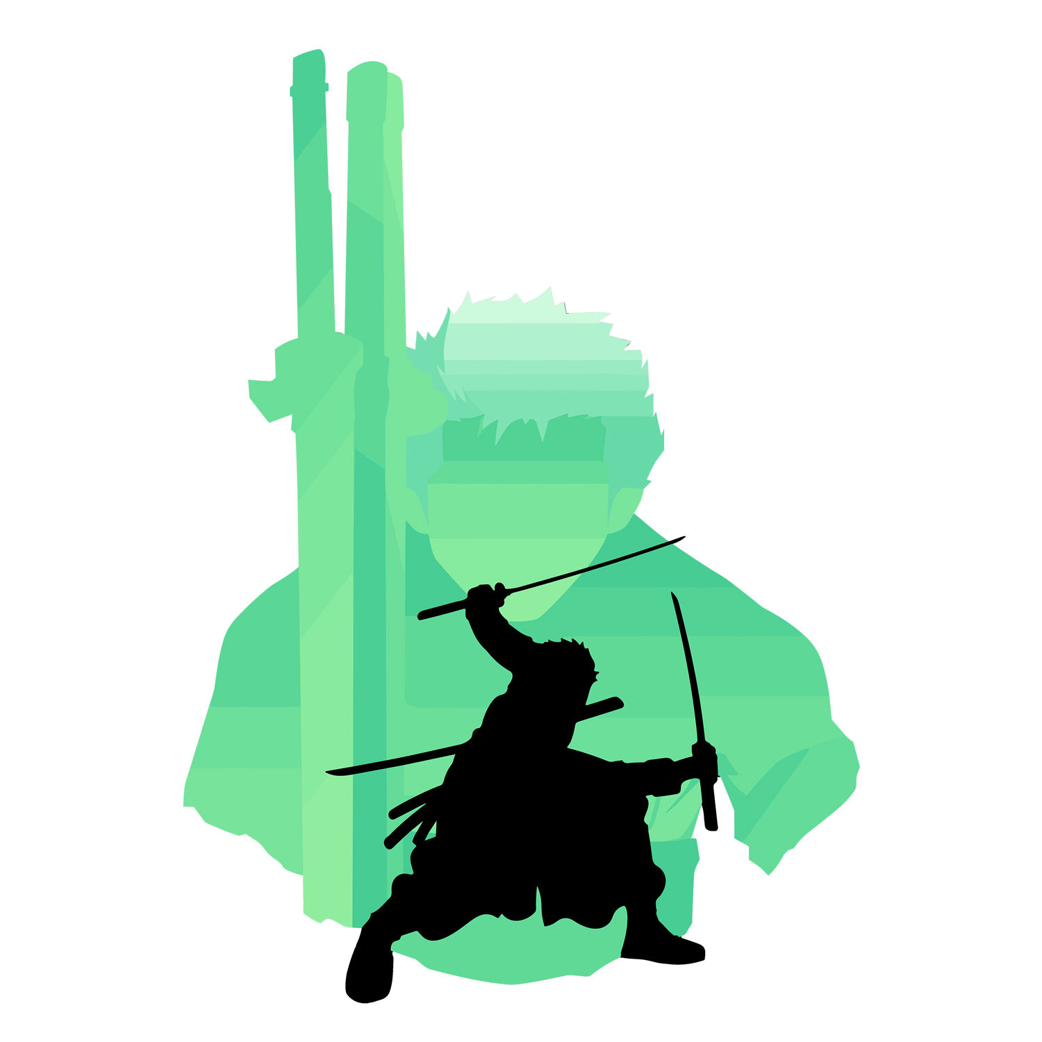 Roronoa Zoro Cloth Sticker