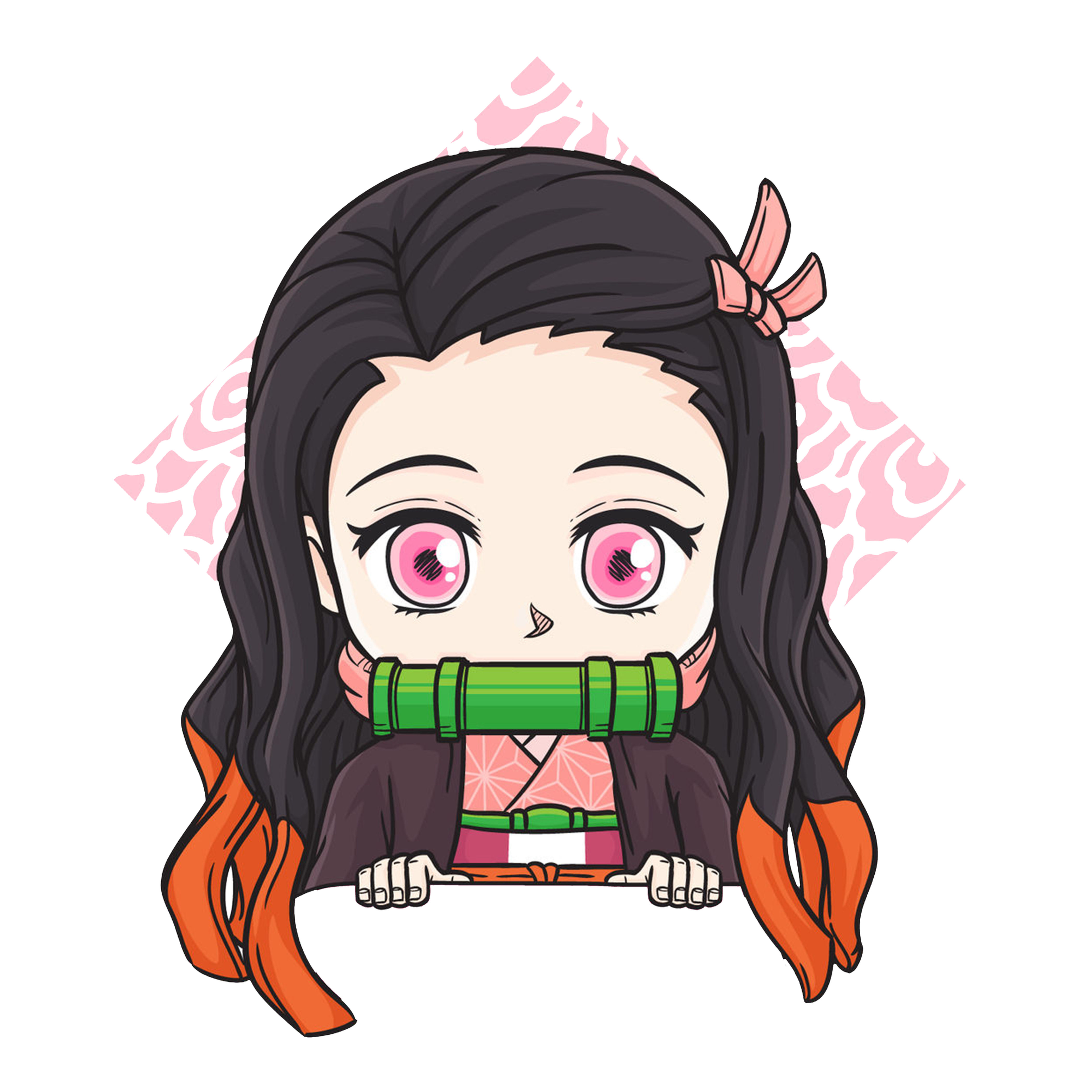 Nezuko Chan Cloth Sticker