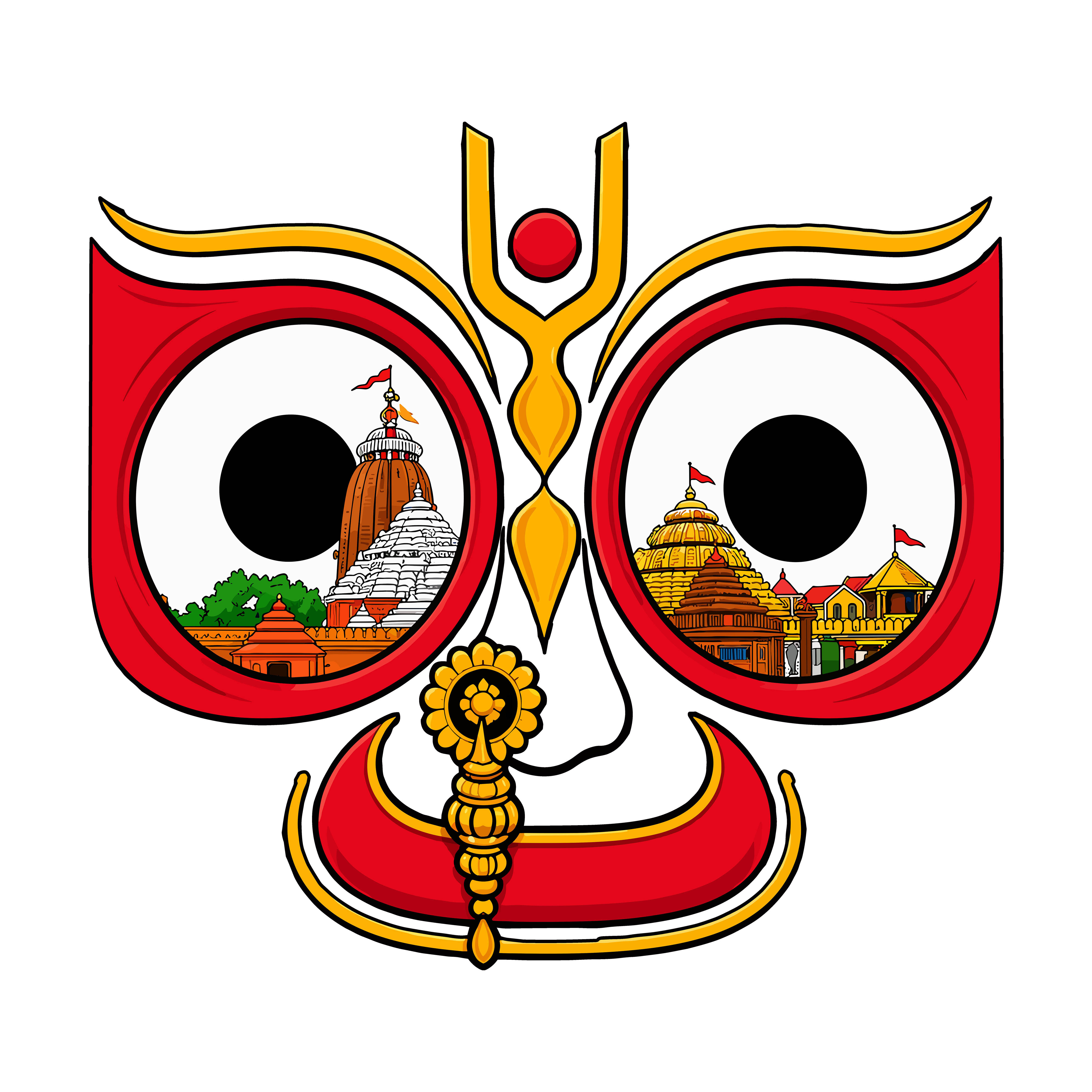 Shree Jagannatha Cloth Sticker