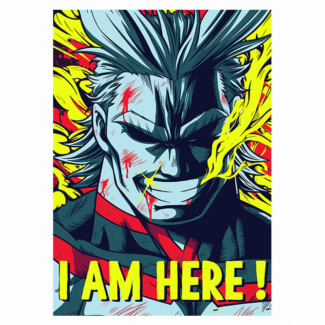 I Am Here! Cloth Sticker