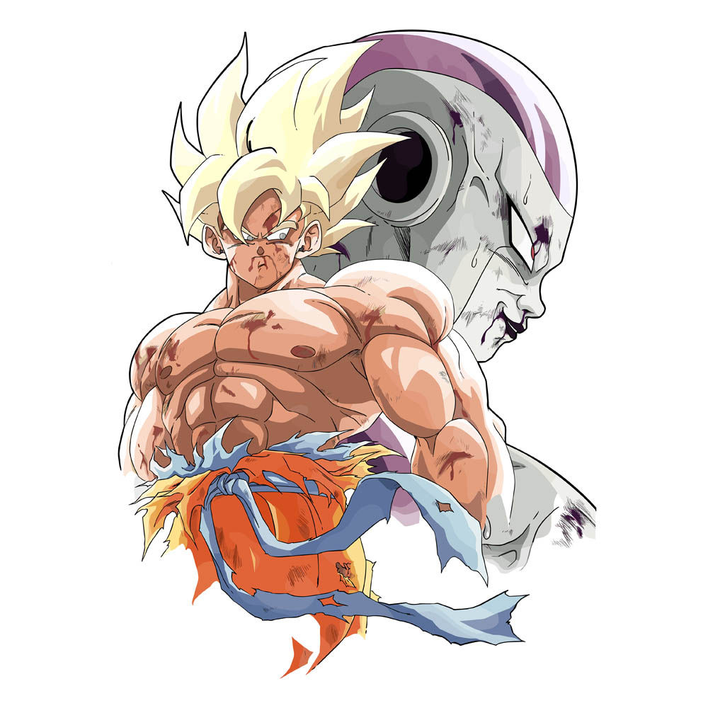 Goku Frieza Cloth Sticker
