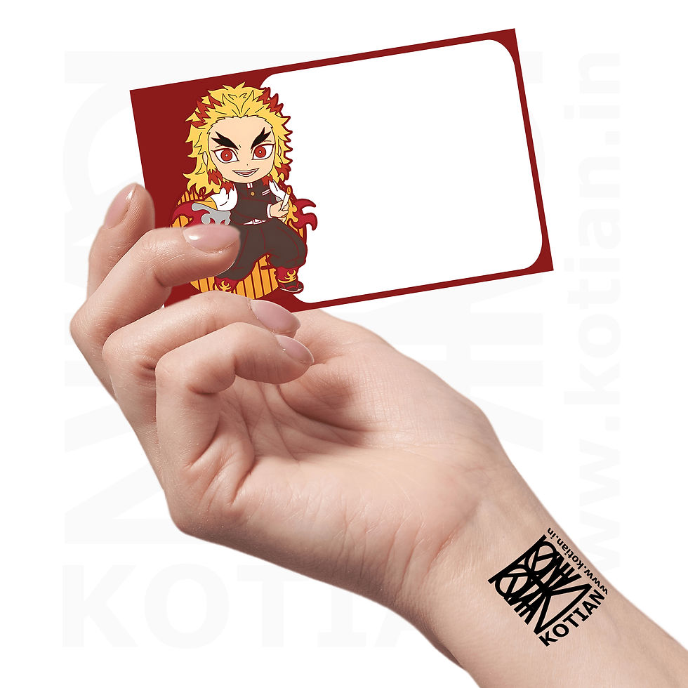 Demon Slayer Book Label