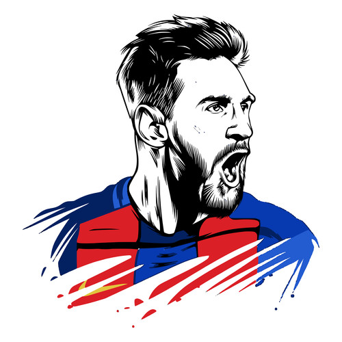 Messi Cloth Sticker | Kotian