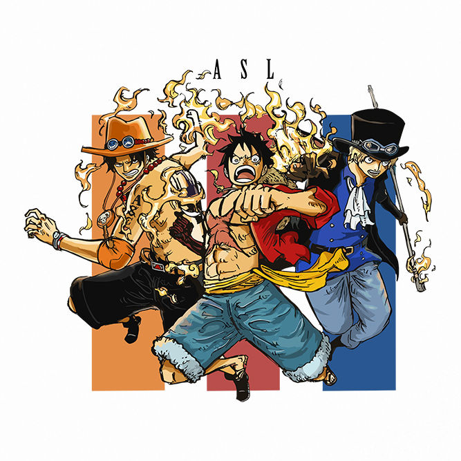 Ace Luffy Sabo Cloth Sticker