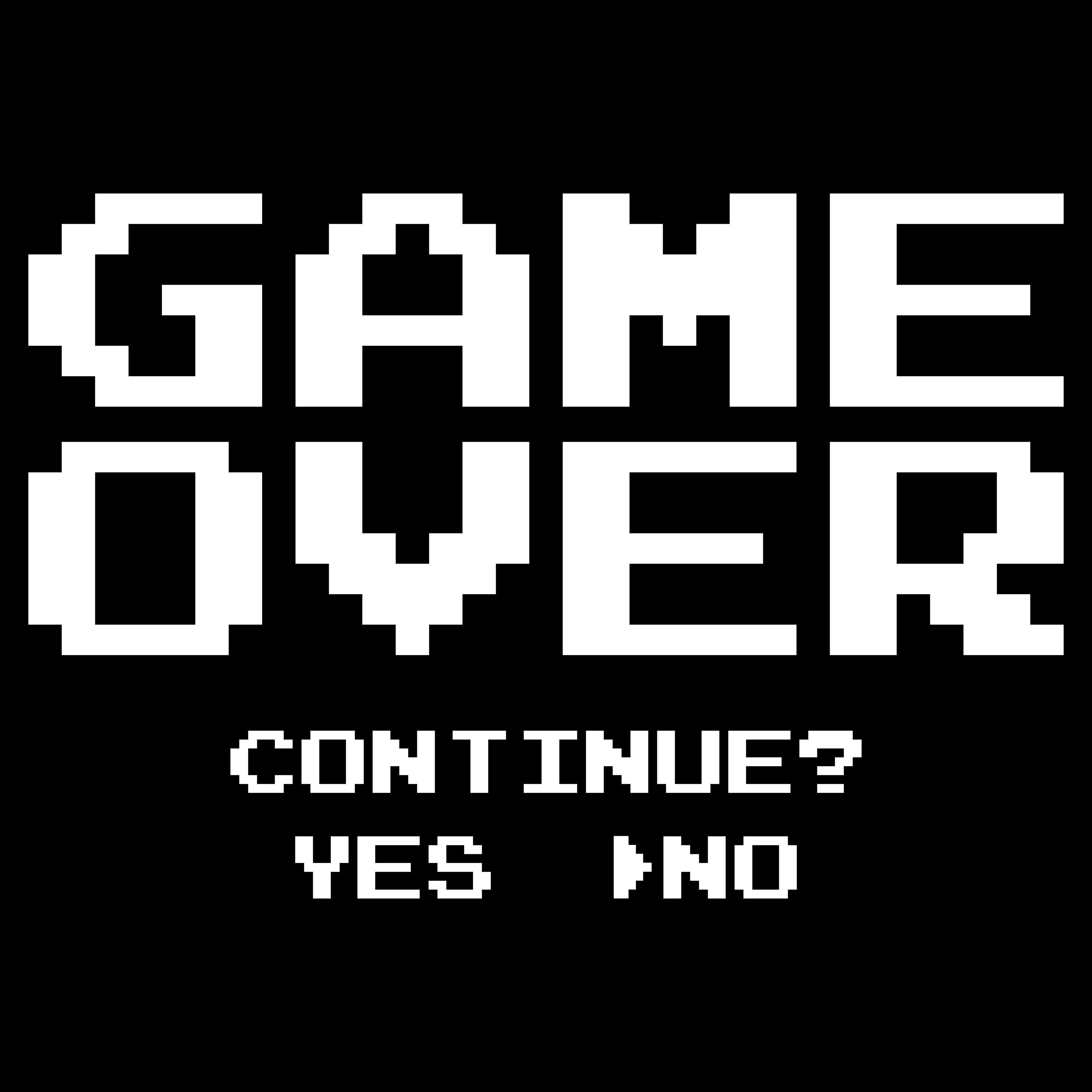 Game Over Cloth Sticker