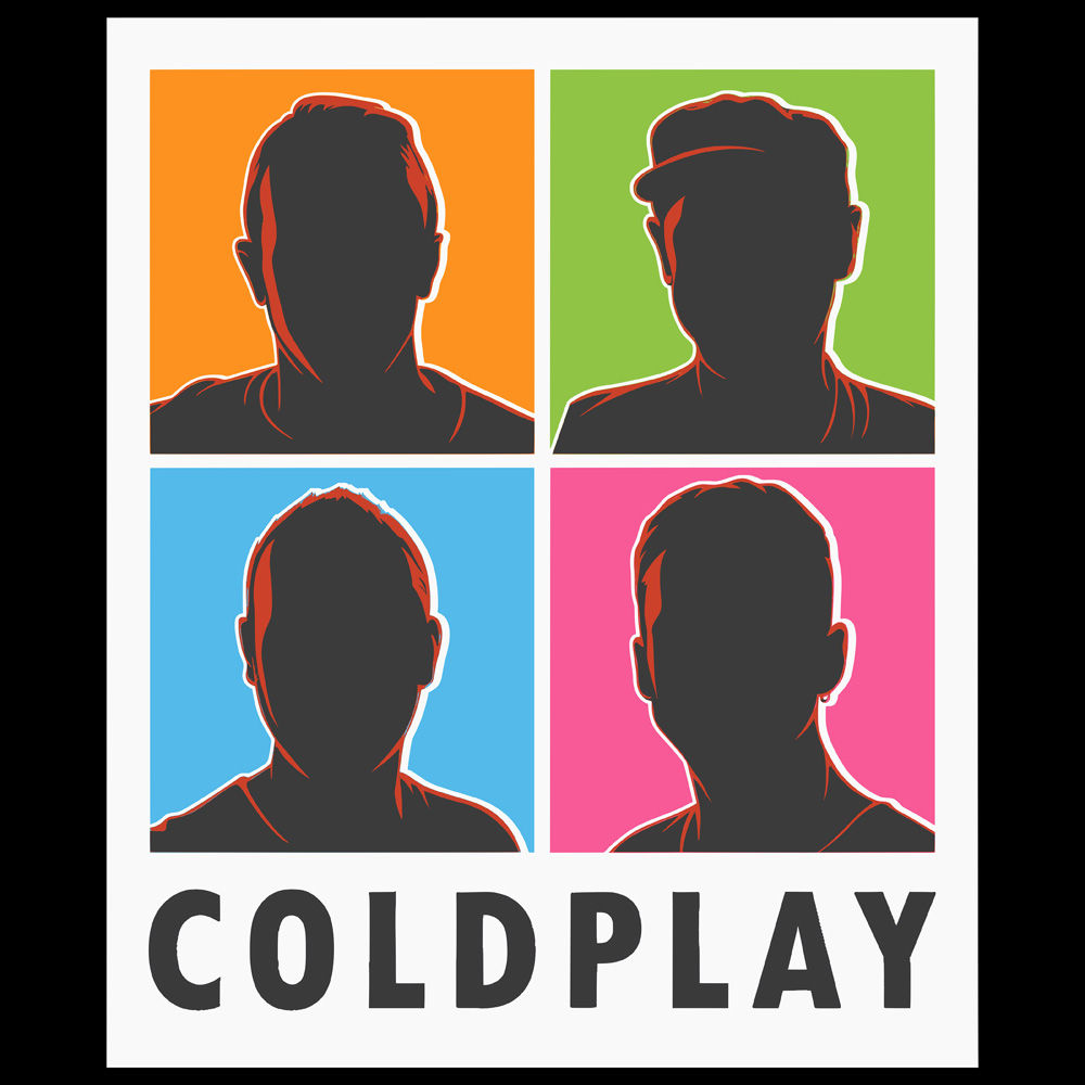 Coldplay Cloth Sticker