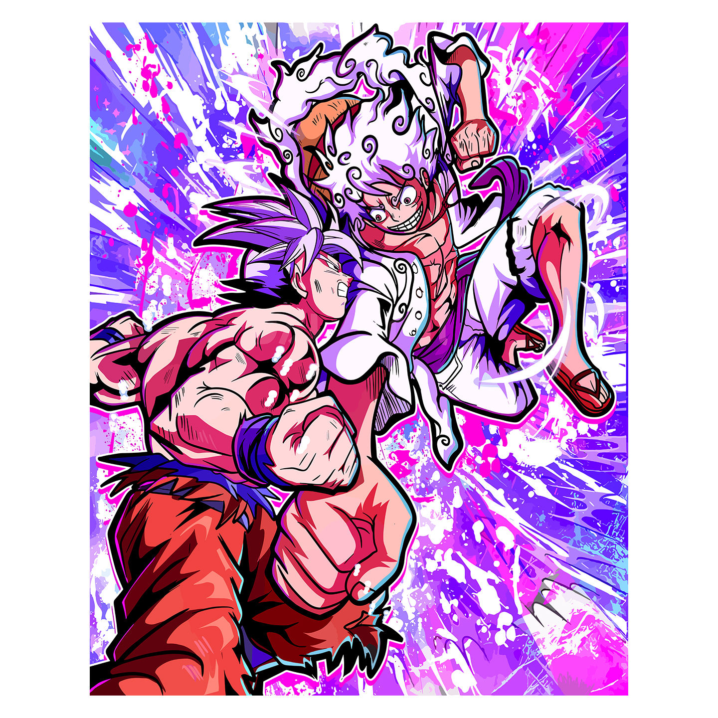 Luffy Goku Poster